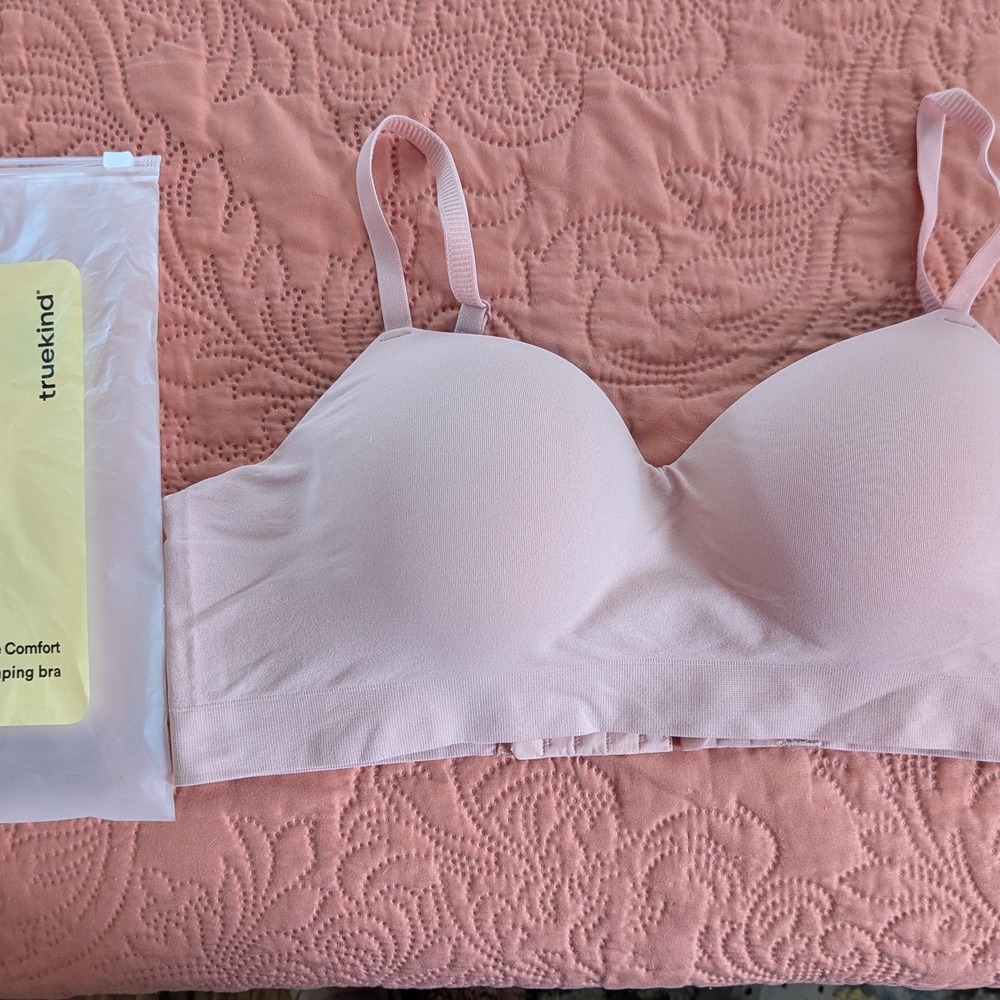 Truekind Pink Seamless Full-Coverage Bra